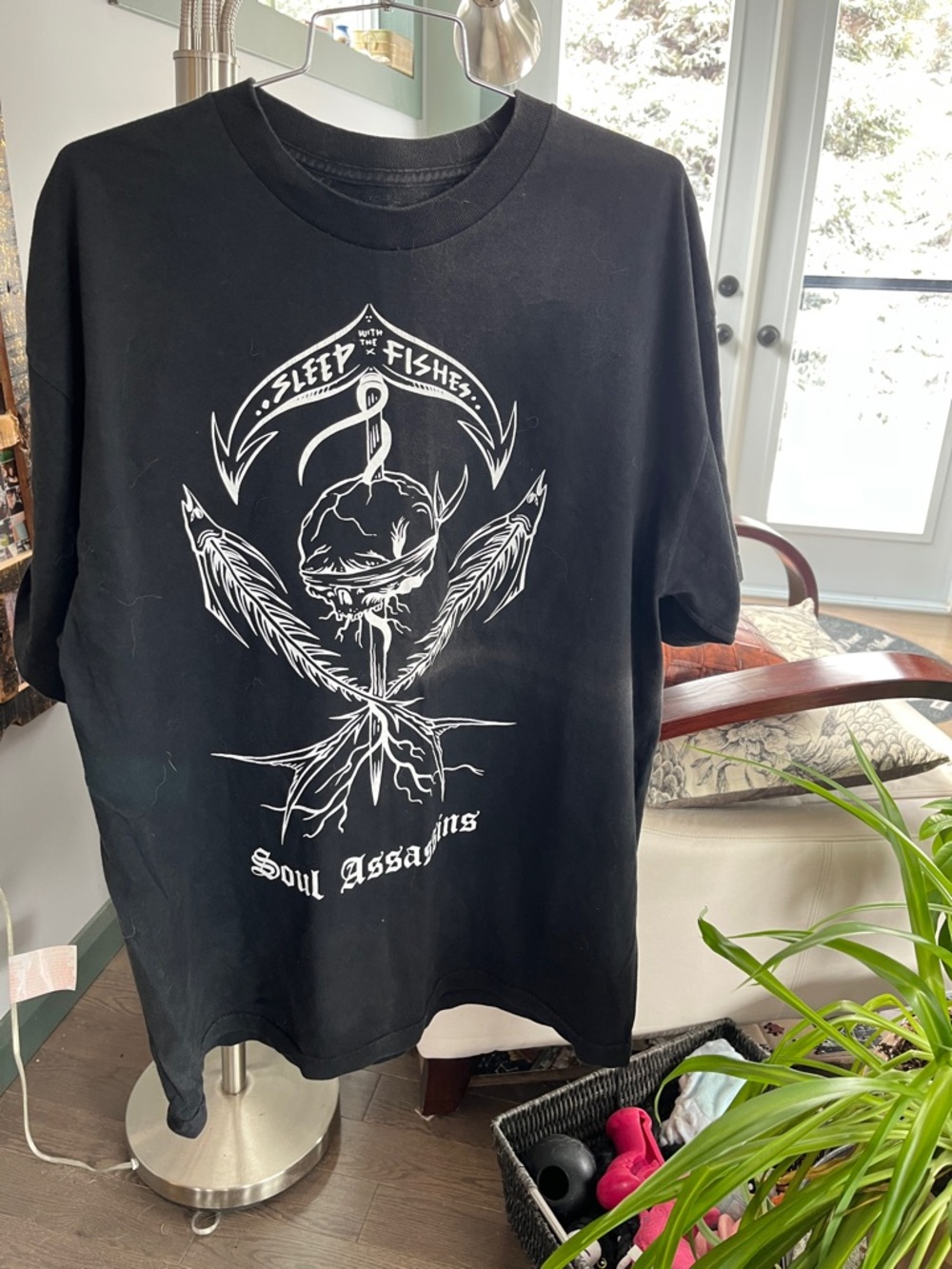 Sleep the Fishes "Soul Assassins" Black Graphic Tee